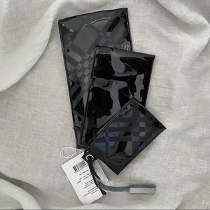 Burberry 3 pouch set NWT